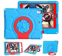 Custodia per iPad 9,7 per bambini 2018/2017 iPad 6/5a gen-TrendGate Custodia iPad Air 2 leggera antiurto con protezione dello schermo integrata e supporto maniglia per iPad Air/Air 2/Pro 9,7 - Blu