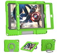 Custodia per iPad 9,7 per bambini 2018/2017 iPad 6/5a gen-TrendGate Custodia iPad Air 2 leggera antiurto con protezione dello schermo integrata e supporto maniglia per iPad Air/Air 2/Pro 9,7 - Verde