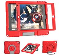 Custodia per iPad 9,7 per bambini 2018/2017 iPad 6/5a gen-TrendGate Custodia iPad Air 2 leggera antiurto con protezione dello schermo integrata e supporto maniglia per iPad Air/Air 2/Pro 9,7 - Rosso