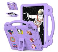 Custodia per iPad Air 3 10.5 2019 di terza generazione, iPad Pro da 10,5 pollici, adatta ai bambini, maniglia con supporto, con portapenne, carino cartone animato fai da te, custodia protettiva per