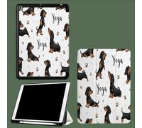 Custodia per iPad Air 5a/4a generazione (2022/2020) 10,9 pollici con portapenne,custodia sottile con supporto a tre ante,funzione di sospensione/riattivazione automatica,Bassotti