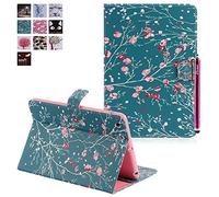 Custodia per iPad Mini 1/2/3, Deenor Colorato La pittura e Elegante Portafoglio Case PU Pelle Flip Protettivo Stand Custodia Cover per Apple iPad Mini 1/2/3 Generation.[Branches Safflower]
