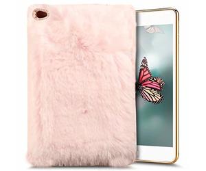Custodia per iPad Mini 4 2015, Liqucase [imitazione coniglio capelli] [washable] [adorabile case] [ultra soft] soffici Villi eco-pelliccia peluche cover protettiva carino case