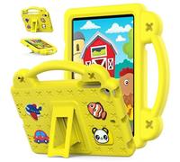 Custodia per iPad Mini 5/Mini 4 7,9", iPad Mini 5a/4a generazione 2019/2015 Adatta ai bambini, maniglia con supporto, simpatico cartone animato fai da te, copertura per tablet leggera e antiurto in