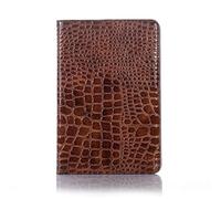 Custodia per iPad Mini 5a e iPad Mini 4a generazione, in pelle di coccodrillo, funzione di accensione/spegnimento automatico, protezione classica alla moda per iPad Mini 4/5 da 7,9 pollici Marrone