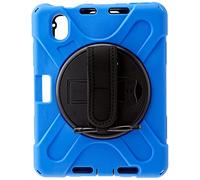 Custodia per iPad Mini 6° generazione 2021 con portapenne, resistente agli urti, robusta custodia per iPad 8,3 pollici, con supporto girevole e cinturino da polso, blu