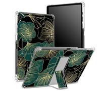 Custodia per iPad Mini 6/iPad Mini 6a generazione 2021 da 8,3 pollici con portamatite, retro trasparente con foglia d'arte, protezione angolare antiurto con cavalletto rigido
