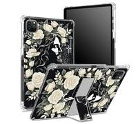 Custodia per iPad Pro 11" 4a/3a/2a/1a generazione 2022/2021/2020/2018 con portapenne, retro trasparente con Faith Jesus, copertura antiurto angolare con cavalletto