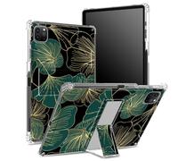 Custodia per iPad Pro 11" 4a/3a/2a/1a generazione 2022/2021/2020/2018 con portapenne, retro trasparente con foglia d'arte, copertura antiurto angolare con cavalletto