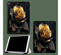 Custodia per iPad Pro 11" 4a/3a/2a gen 2022/2021/2020, custodia protettiva morbida e sottile con supporto a tre ante, funzione di sospensione/riattivazione automatica,Rosa D'Oro