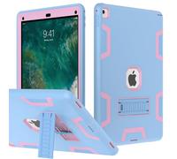 Custodia per iPad Pro 12.9 2017/2015 (vecchio modello, 1a e 2a generazione), Puxicu Heavy Duty Rugged Protective, cover per iPad Pro 12,9" (modello: A1584 A1652 A1670 A1671), blu e rosa