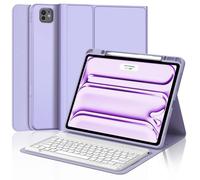 Custodia per iPad Pro 13" 2024 con tastiera, Smart Folio Cover con portamatite superiore per iPad Pro 13" M4, ricaricabile, tastiera Bluetooth magnetica staccabile per iPad Pro 7a generazione da 13