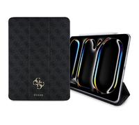 Custodia per iPad Pro 13" 2024 Guess con logo grande magnetico, colore nero.