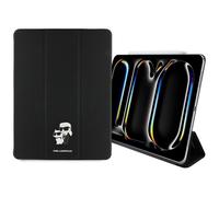 Custodia per iPad Pro 13" Karl Lagerfeld Saffiano Karl & Choupette Nera