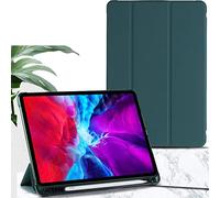 Custodia per iPad pro10.5 pollice Tablet Case Business Intelligence Ultrathin Smart TPU Custodia in Pelle con Auto Sleep/Wake+Slot per penna (verde nerastro)
