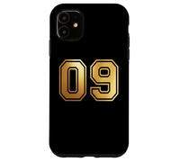 Custodia per iPhone 11 09 Abbinamento di grafica per sport di squadra numero nove