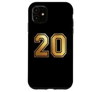 Custodia per iPhone 11 20 Numero Venti Team Sports Graphic Varsity Matching