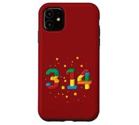 Custodia per iPhone 11 3.14 Mattoni 3.14 Blocchi Master Builder Happy Pi Day Kids