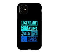 Custodia per iPhone 11 44° compleanno leggendario dal luglio 1982 vintage retrò