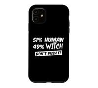 Custodia per iPhone 11 51% Umano 49% Strega