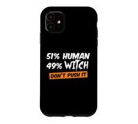 Custodia per iPhone 11 51% Umano 49% Strega
