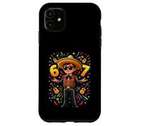 Custodia per iPhone 11 6 7 Cinco de Mayo Six 67 Sei sette meme divertenti Ragazzo Bambini Giovani