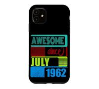 Custodia per iPhone 11 64 Anni Vintage 1962 nato Luglio Fantastico da