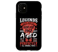 Custodia per iPhone 11 64esimo compleanno Leggende vintage nate nel 1962, 64 anni