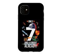Custodia per iPhone 11 7 ° compleanno ragazzo "Solo 7 e un cavaliere già"