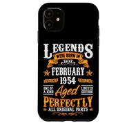 Custodia per iPhone 11 72esimo compleanno Vintage Legends Nato nel 1954 72 anni