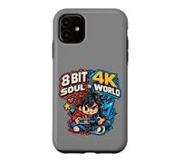 Custodia per iPhone 11 8 Bit Soul in 4K World Retro Gamer Collective Studio