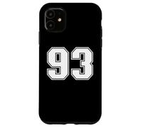 Custodia per iPhone 11 93 Numero Novantatre Team Sports Graphic Varsity Matching