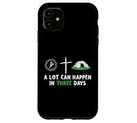 Custodia per iPhone 11 A Lot Can Happen In 3 Days Easter Day Jesus Cross Christian