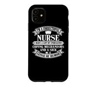 Custodia per iPhone 11 Abbigliamento da infermiera correttivo - Design divertente per infermieri
