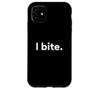 Custodia per iPhone 11 Abbigliamento introverso divertente I Bite Simple