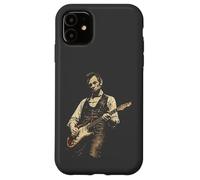 Custodia per iPhone 11 Abraham Lincoln Chitarra Retro Vintage Musica Storia