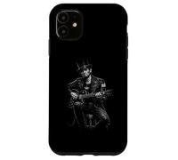 Custodia per iPhone 11 Abraham Lincoln Rock Presidente Suonare Chitarra Elettrica