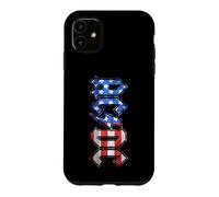 Custodia per iPhone 11 AC/DC Old Glory Bandiera Americana Logo