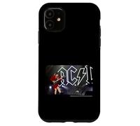 Custodia per iPhone 11 AC DC Rock Lightning Logo Stadium Chitarra Live Energy