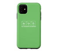 Custodia per iPhone 11 AcCePt Tutti gli elementi accettati Chemistry Pun