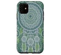 Custodia per iPhone 11 Acchiappasogni Boho Magic Batik Etnico Strega Sogni Verde
