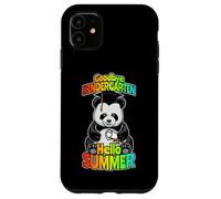 Custodia per iPhone 11 Addio Kindergarten Hello Summer Funny Happy Panda Bear