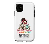 Custodia per iPhone 11 ADHD Disordinato Chun Scheletro Caffè Smemorato Caotico