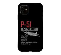 Custodia per iPhone 11 Aereo da caccia americano P51 Mustang della seconda guerra
