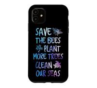 Custodia per iPhone 11 Aiuta più api a piantare più alberi a pulire i nostri mari terra