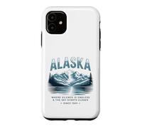 Custodia per iPhone 11 Alaska Dove il Silenzio è Infinito e il Cielo è Più Vicino