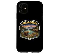 Custodia per iPhone 11 Alaska Souvenir Vacanza Memorabilia Badge Visitatore di Stato