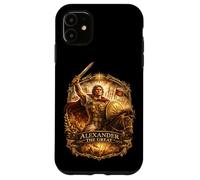 Custodia per iPhone 11 Alessandro guerriero macedone, re greco antico