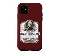 Custodia per iPhone 11 Alexander Hamilton US Costituzione Libera Governo Citazione