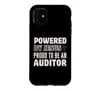Custodia per iPhone 11 Alimentato da Gesù Orgoglioso di essere auditor Christian